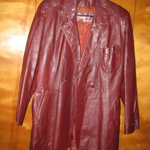 genuie brown leather jacket.